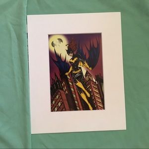Batgirl BatWoman art matted DC Comics bat signal